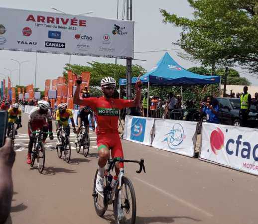  18è Tour Cycliste du Bénin: Achraf Ed-Doghmy prend le maillot jaune en remportant la première étape